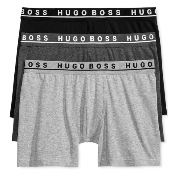 Hugo BOSS Boxer Briefs 3 Pack Cotton Stretch - New In Box - Picture 1 of 4